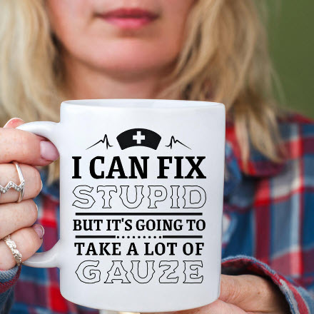 funny nurse mug gift