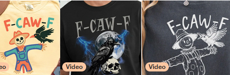 F Caw F shirts