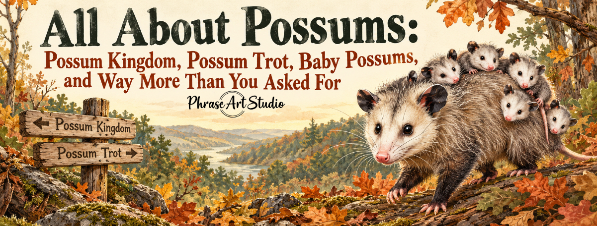 Possum Facts: Possum vs Opossum, Possum Kingdom, Possum Trot & More