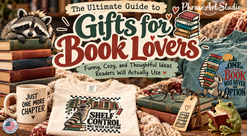 best book lover gifts phrase art studio