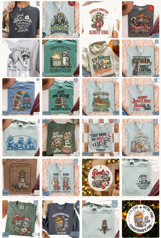 raccoon lover gifts