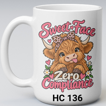 sweet face fluffy cow 136